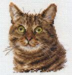  Keresztszemes hímzőkészlet Macska szemei 11x12 cm (0-135)