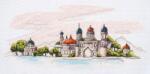  Keresztszemes hímzőkészlet Abris Art Színes kupolák 38x18cm (AH-110)