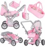 Stator Babakocsi 3az1ben Pink Flower Babakocsi Gondola Hordozó Kiegészítők (Z3332-BellaFlora-3w1)