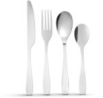 Alista Home Set tacamuri 16 piese, finisaj mat argintiu, design elegant, usor de curatat, pentru bucatarie si masa (GLB_BW1022B) Tacam