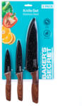 Alista Home Set cutite bucatarie Baker Secret 3 piese, cutite inox cu protectie lama si maner ergonomic (GLB_DA00991)