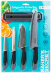 Alista Home Set cutite bucatarie Baker Secret 5 piese, cutite inox cu suport magnetic perete si maner ergonomic (GLB_DA00990)