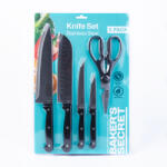 Alista Home Set cutite bucatarie Baker Secret 5 piese, cutite inox cu foarfeca bucatarie si maner ergonomic (GLB_DA00992)