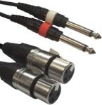 Accu-Cable AC-2XF-2J6M/3 2xXLR female/2xjack male3m