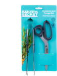 Alista Home Set cleste bucatarie si foarfeca inox Baker’s Secret, accesorii gatit si grill din otel inoxidabil (GLB_DA00972)