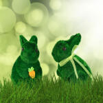 Alista Home Decor Paste iepuras verde 15 cm, figurina iepure decorativ pentru masa si casa, decor Paste (GLB_CMK-5473)
