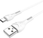 hoco. X37 Cool Adatkábel, USB-C, szilikon, 1 m, fehér