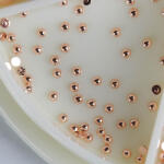 Crystalnails Crystal Nails Metál körömgyöngy utántöltő - félgyöngy - rosegold 1, 5mm