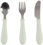 Béaba Set de tacamuri pentru copii Beaba din inox, 3 piese, usor de utilizat, verde (92339118) Tacam