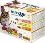 Happy&Fit Cat Adult Grain Free alutasak multipack 3 féle ízzel (12 x 85 g)