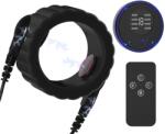 SuperLove E-Stim Silicone Cock Ring Set Black
