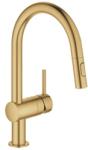 GROHE Minta mosogatócsaptelep, kihúzható fejjel, Brushed Cool Sunrise (GR-32321GN2)