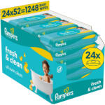 Pampers Fresh Clean Baby nedves törlőkendő 24x52 db