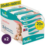 Pampers INGYENES SZÁLLÍTÁS - Pampers Sensitive Baby nedves törlőkendő 40x80 db