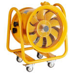 VEVOR SZÁLLÍTÁS SÉRÜLT! Ipari építkezési ventilátor 4240 CFM légszállítással - 1100 W AC motor, 2850 ford. /perc, IP44 védettség, 5 m kábellel, 79 dB zajszint, robusztus acélházas kivitel