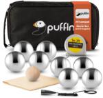 PUFFIN Sport Boule Szett - Petanque Készlet 8 Fém Golyóval és Kiegészítőkkel, Kültéri Családi Játék Gyerekeknek és Felnőtteknek, Strand Játé