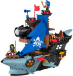 Mattel Fisher-Price Imaginext - Cápa szájú kalózhajó 2 kalózfigurával (JLC50) - jatekbirodalom