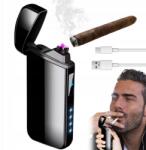  Szivargyújtó Usb Dupla Íves Tapintású Cink Szélálló Ötvözet
