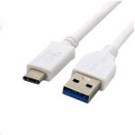 C-TECH USB 3.0 TYPE-C A-MALE/C-MALE KÁBEL 1m FEHÉR (CB-USB3C-10W) - dvdlemezbolt
