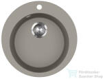 Evido Tondo kerek gránit mosogató, 505 mm, platina 442067 (442067) - furdoszoba-szaniter