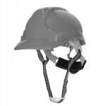 Prus-Pol Munkavédelmi bukósisak Építőipari Sisak Szürke Könnyű 4 pontos napellenzővel (HELMET RAGNAR HDPE GREY)