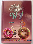 Lastva Jegyzetfüzet, LASTVA Find your way, keményfedeles, A5, 96 lapos, kockás (JFLFYWA596K)