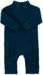 JOHA Overall lână merinos fleece Joha, cu manusi si botosei - Dark Turquoise