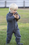 JOHA Overall Joha fleece lână merinos - Basic Grey