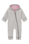 Stapf Overall lână merinos fiartă cu mănuși și botoșei, Stapf - Grey/Rose