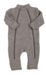 JOHA Overall Joha din lana merinos fleece, cu manusi si botosei - Basic Sesame Melange