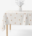 Goldea față de masă de crăciun 100% bumbac - turtă dulce cu dungi 120 x 140 cm Fata de masa