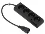  Cablu alimentare adaptor de la UPS IEC C14 la 4x cupla schuko 0.3m JONEX (17576)
