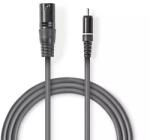 Nedis XLR-RCA audio cablu XLR 3pini tata - RCA tata 1.5m Gri NEDIS (COTH15205GY15)