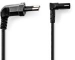 Nedis Cablu de alimentare Euro tata cotit - IEC-320-C7 cotit 2m negru Nedis CEGL11075BK20 (CEGL11075BK20)