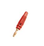 Somogyi Elektronic Conector tip banana 4mm tata rosu aurit HOME (BD 5G/RD)