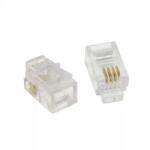 Well Mufa modulara telefon RJ10 4P4C contacte aurite Well (TEL-0002-WL) - balutatech