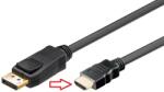  Cablu DisplayPort la HDMI 3m 1080p contacte aurite (20115)