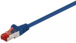 Goobay Cablu SFTP PiMF CAT6 albastru 1.5m patchcord cupru ecranat 2x RJ45 Goobay (95576) - balutatech