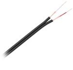 Cabletech Cablu audio 2x RCA HQ negru 1m Cabletech KAB0200-1 (KAB0200-1) - balutatech