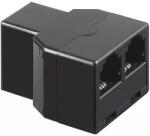 Goobay Adaptor RJ11 mama la 2x RJ11 mama negru Goobay (16474)