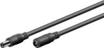 Goobay Cablu de extensie DC 5.5x2.1 mama-tata 2x0.5mm 1.5m 5A 140W negru Goobay 76635 (76635)