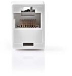 Nedis Adaptor retea prelungire Cat5 RJ45 mama - RJ45 mama alb Nedis CCGB89005WT (CCGB89005WT) - balutatech