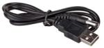 Akyga Cablu USB A mufa - DC 5.5 2.1 mufa 0.8m 5A negru AKYGA AK-DC-01 (AK-DC-01)