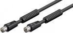 Goobay Cablu antena Coaxial tata - Coaxial mama 1.5m negru Goobay (50728) - balutatech
