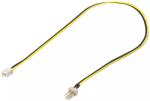 Goobay Cablu adaptor de alimentare PC tata 3 pini la 2 pini mama 0.3m Goobay (93628)