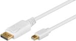 Goobay Cablu mini DisplayPort mDP tata la DP tata 1m alb Goobay 52858 (22030)