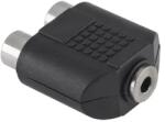 Cabletech Adaptor audio Jack 3.5 mm mama - 2x RCA mama Cabletech ZLA0311S (ZLA0311S) - balutatech