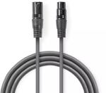 Nedis Cablu audio XLR 3-Pini tata - XLR 3-Pini mama Balansat 0.5m GrI NEDIS (COTH15010GY05)