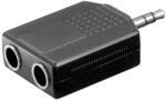 Goobay Adaptor Jack 3.5 mm stereo tata la 2x 6.35 mm stereo mama Goobay (11890) - balutatech