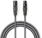 Nedis Cablu Digital DMX XLR 3-pini tata - XLR 3-pini mama 110 Ohm 1.5m gri Nedis (COTH15012GY15)